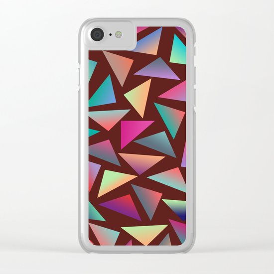 Geometric Pattern VI Clear iPhone Case
