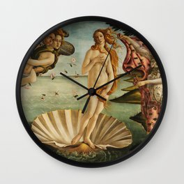 The Birth of Venus (Nascita di Venere) by Sandro Botticelli Wall Clock