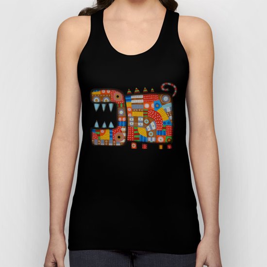 Dog hippo Unisex Tank Top