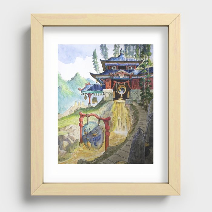 Temple of Insight Recessed Framed Print