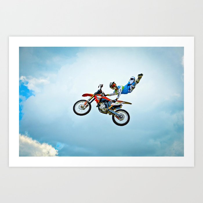 Canvas Print free style motocross 