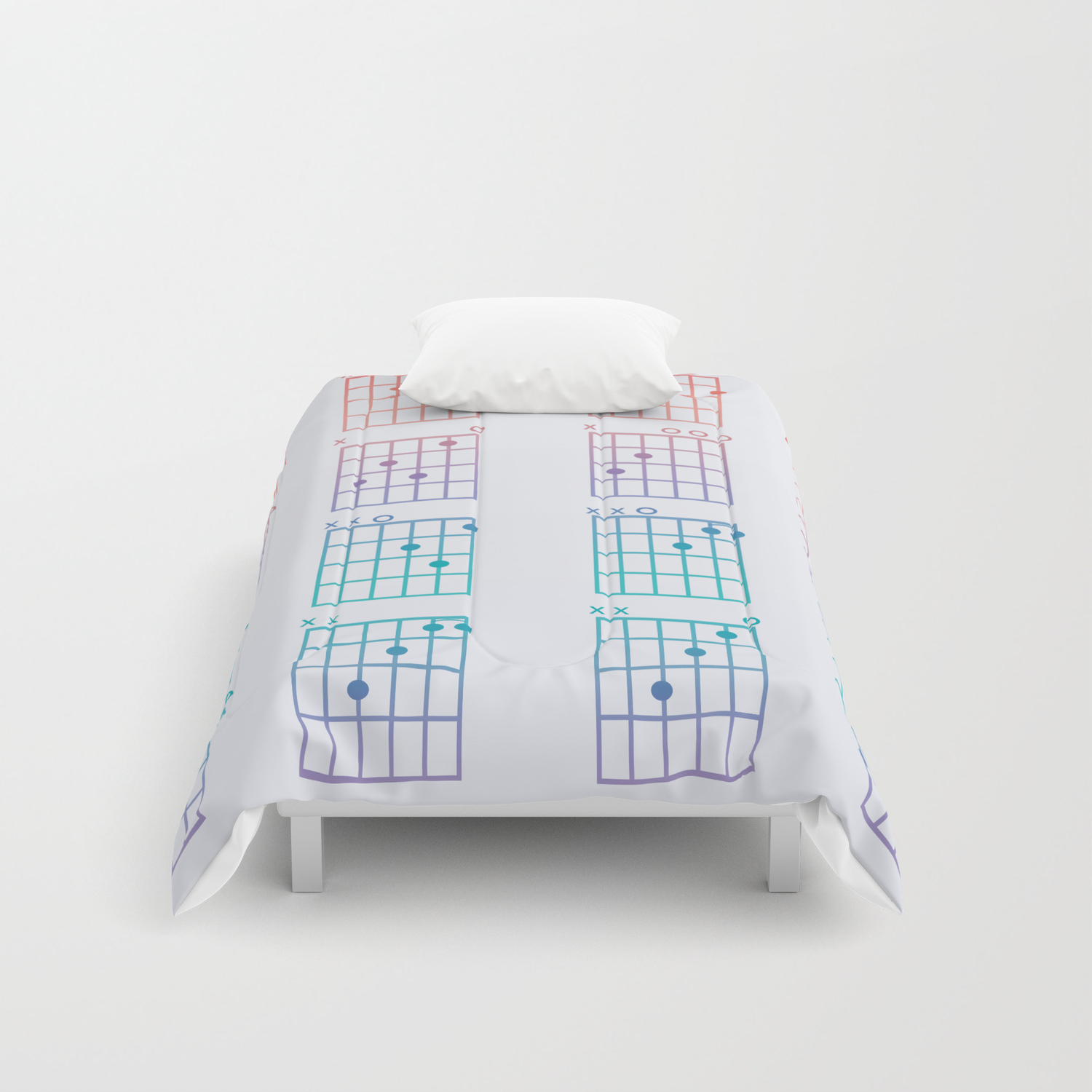 Guitar Chords Comforters By 1mind Society6
