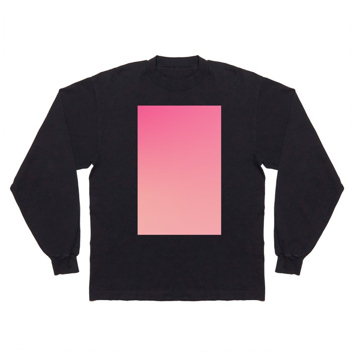 35 Pink Gradient Background Colour Palette 220721 Aura Ombre Valourine Digital Minimalist Art Long Sleeve T Shirt