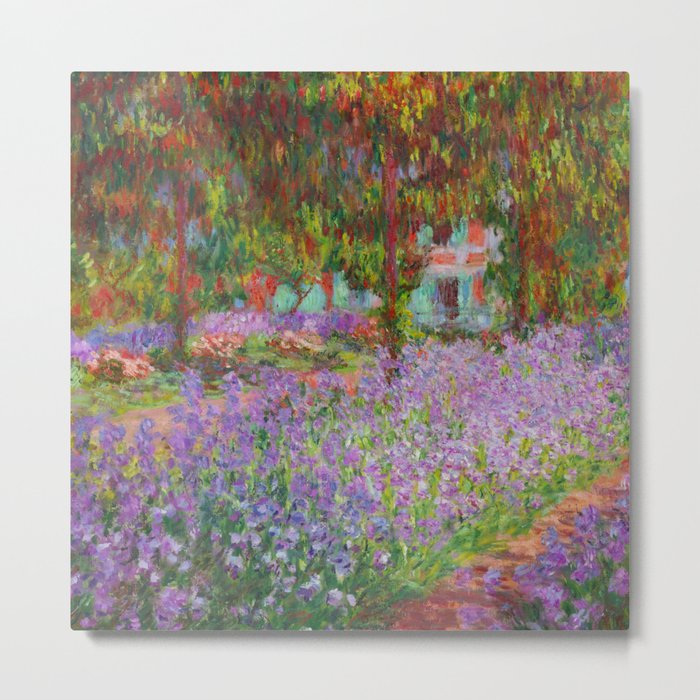 Claude Monet "The Artist's Garden at Giverny" Metal Print