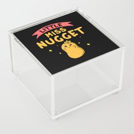 Chicken Nugget Girl Queen Vegan Nuggs Fries Acrylic Box