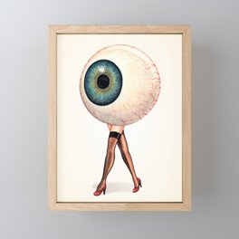 Eyeball Pin-Up Framed Mini Art Print