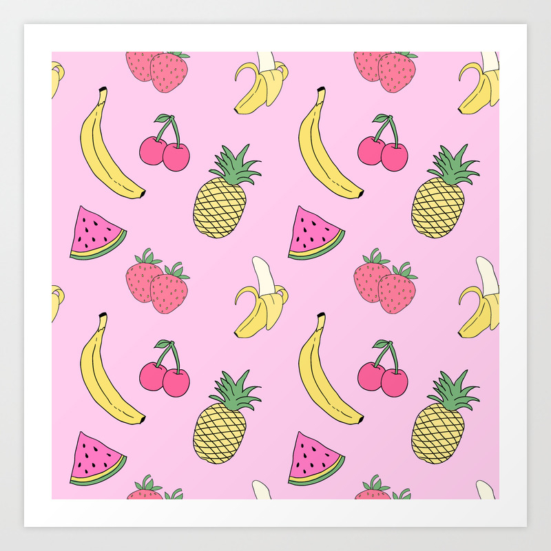 Tutti Frutti Art Print By Lalalisa84 Society6 Family painting painting for kids tutti frutti art lessons for kids art for kids kid art kids paint tutti frutti trees. tutti frutti art print