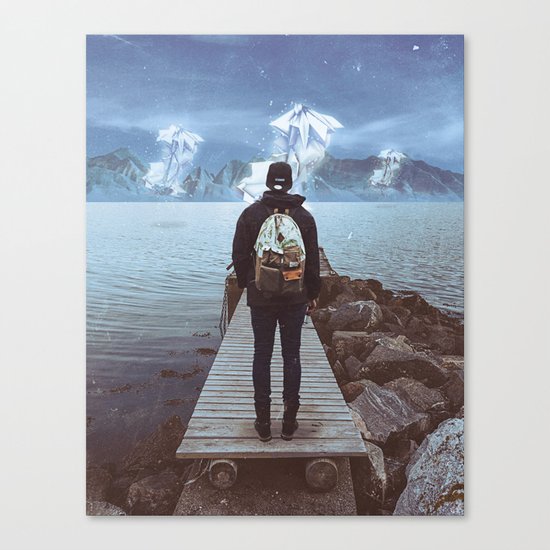 apparition at the pier Canvas Print