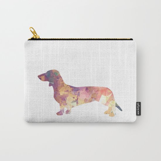 Dachshund hunt art print Carry-All Pouch