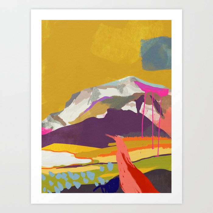 landscape abstract Art Print