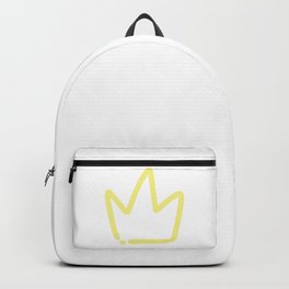 Yellow Crown Logo. Backpack