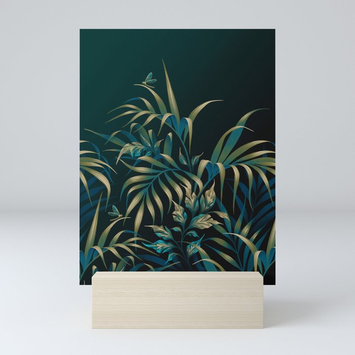 Palm Garden - Green Mini Art Print