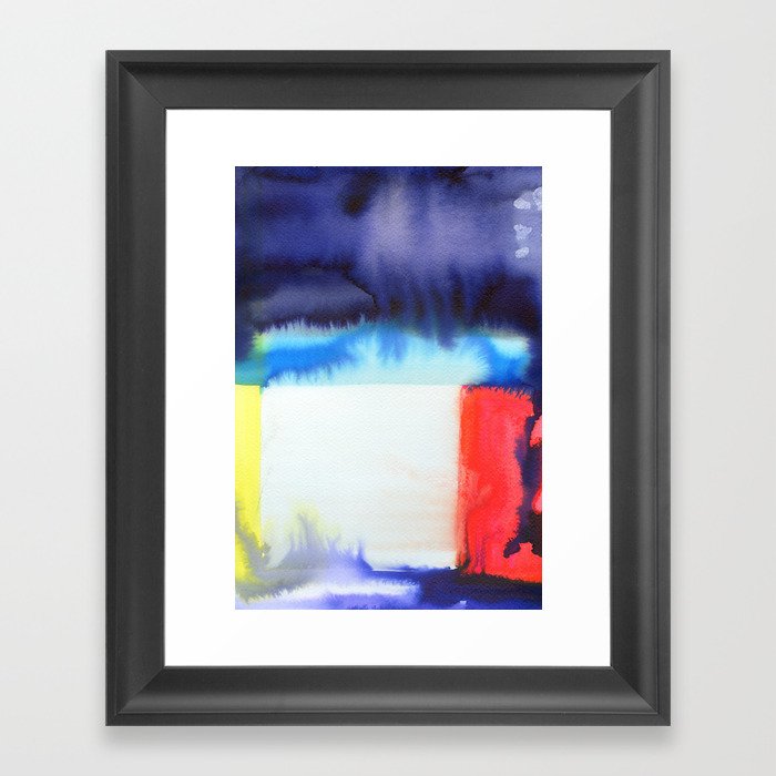 abstract waterfall Framed Art Print