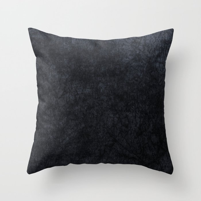 Grey Velvet texture Throw Pillow