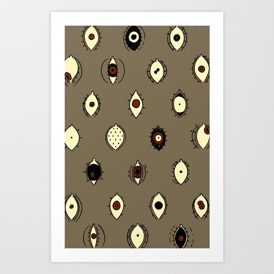 eyes pattern Art Print