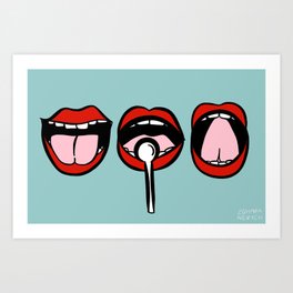 Three Mouths Art Print