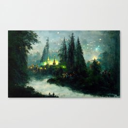 Walking into the forest of Elves Canvas Print