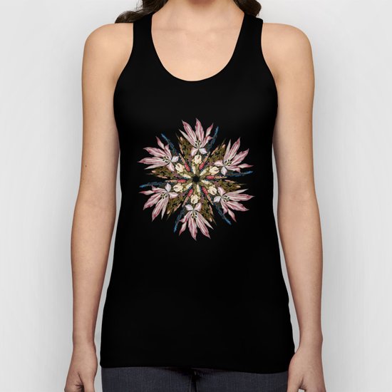 Flemish Floral Mandala Unisex Tank Top