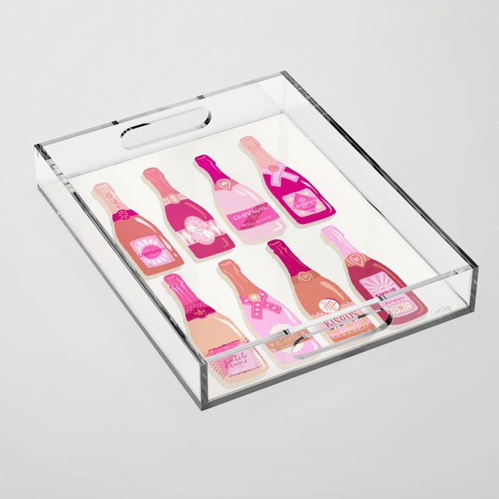 French Champagne Collection – Pink Acrylic Tray