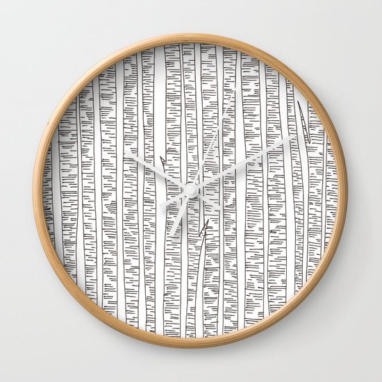 Lost In Stripes Wall Clock