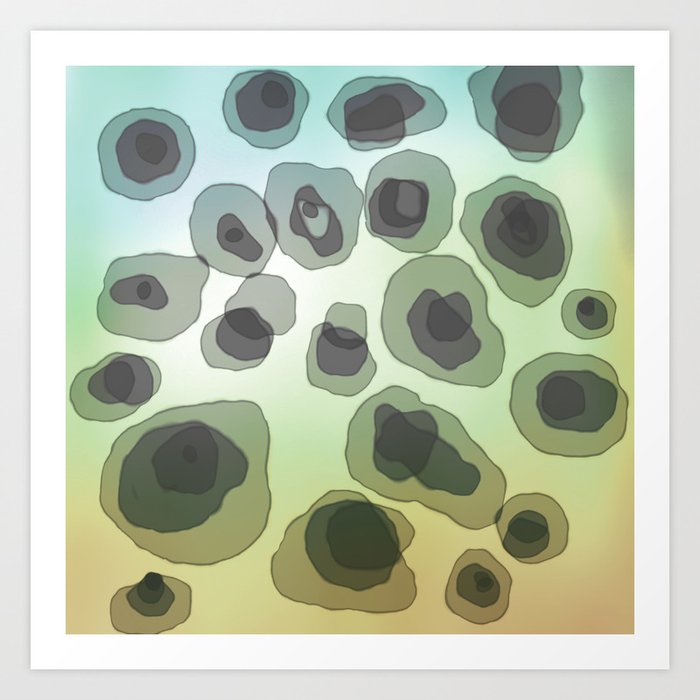 Free Form Abstract Art Art Print By Art64 Society6