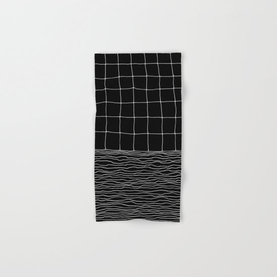Hand Drawn Grid Hand & Bath Towel