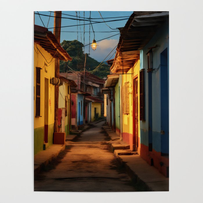 Trinidad Cuba Alley Poster