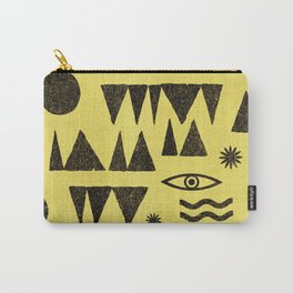 Tangential Paralysis. Carry-All Pouch | Illustration, Starts, Curated, Eye, Retro, Stars, Flowers, Summer, Abstract, Pattern 