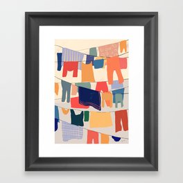 Laundry  Framed Art Print