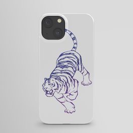 Blue Tiger iPhone Case