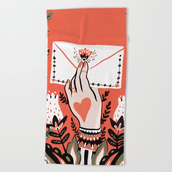 Love Letter Beach Towel