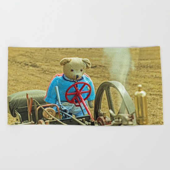 BEARY STEAM DREAM Beach Towel