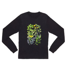 Springtime Long Sleeve T Shirt | Summer, Plant, Foliage, Garden, Gingko, Floral, Basil, Flowers, Wild, Herb 