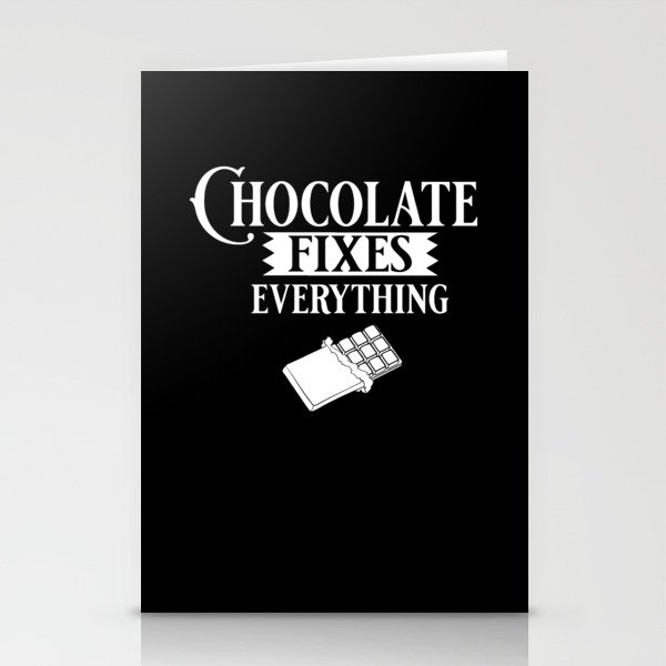 Chocolate Candy Bar Choco Dark Keto Stationery Cards