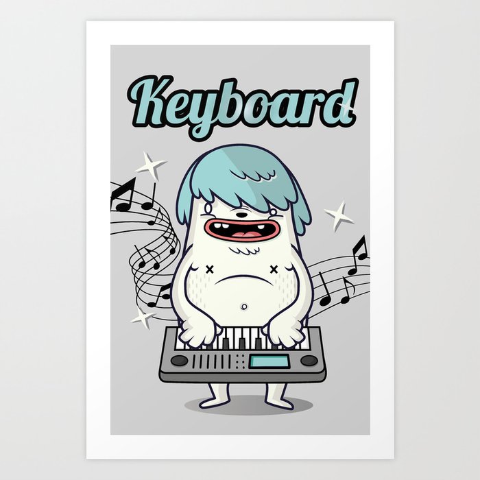 Keyboard lover Art Print