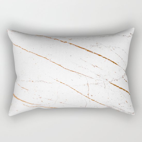 Rose Gold Marble #society6 #decor #buyart Rectangular Pillow