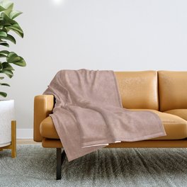 Tan Boho Earthy Texture Neutral Solid Color Throw Blanket