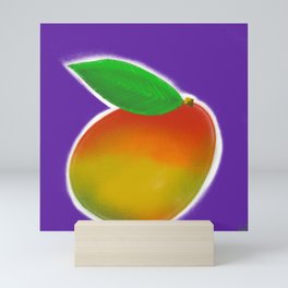 Mango on Purple Mini Art Print