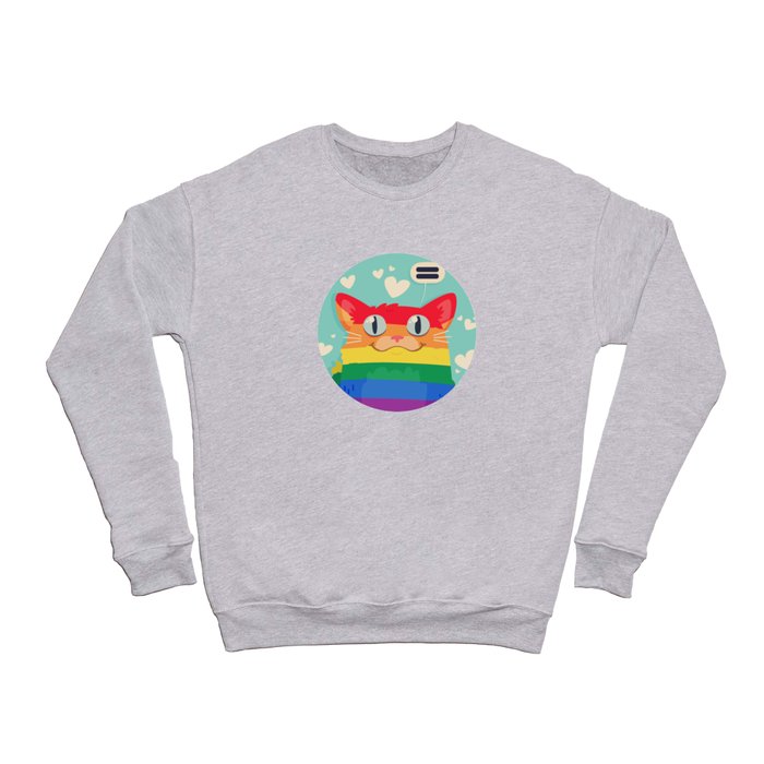 LGBT Cat Crewneck Sweatshirt