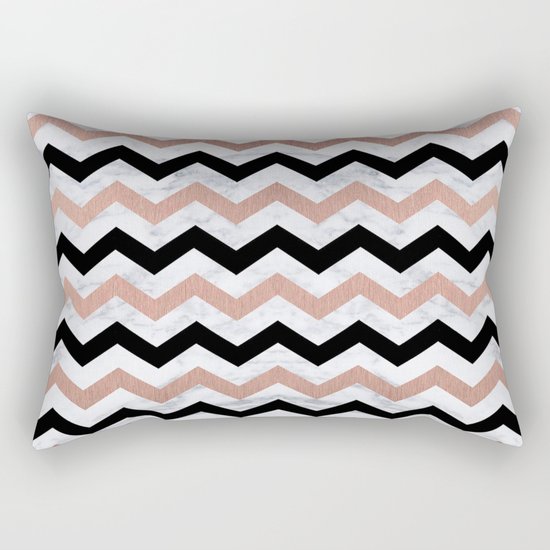 Luxury Trendy Chevron Rectangular Pillow