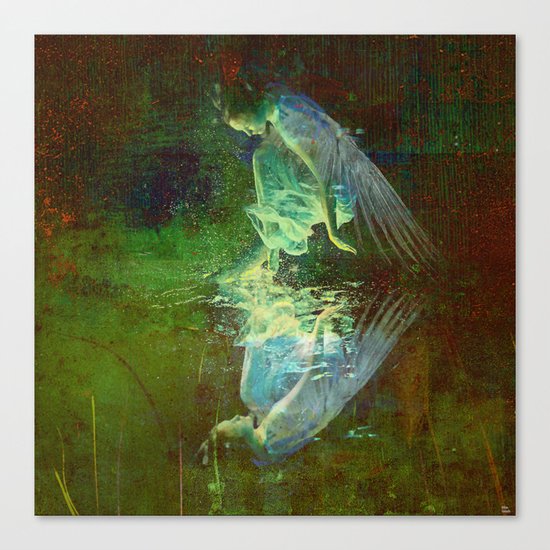 The reflection of the angel Canvas Print