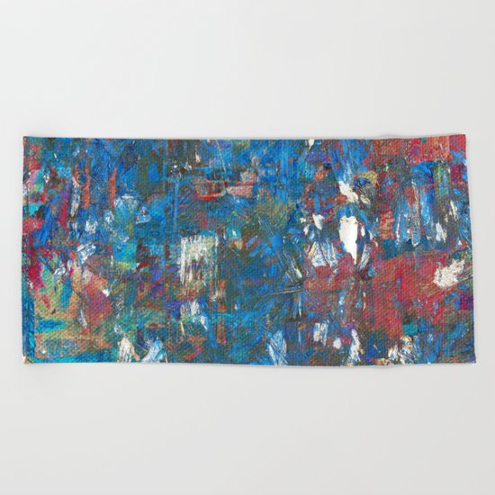 Happy Sunday Beach Towel