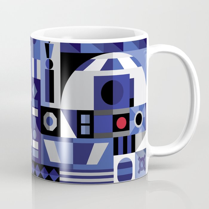 "R2-D2 Grid" by Happyminders Coffee Mug | Graphic-design, Happyminders, Droid, R2-d2, Star-wars, Geometric, Resistance, Galactic-republic