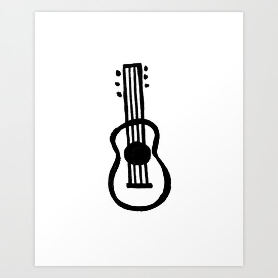 Guitar Art Print