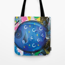 Blue Tang Fish Art  Tote Bag