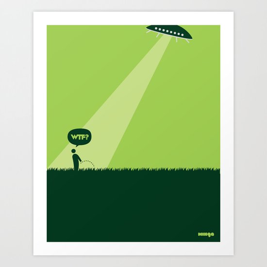 WTF? Ovni! Art Print