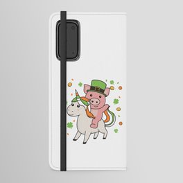 Pig With Unicorn St. Patrick's Day Ireland Android Wallet Case