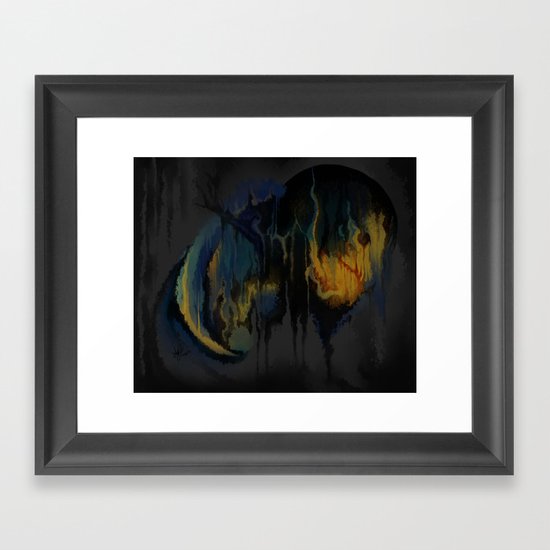 Black Spot Framed Art Print