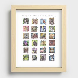 Pet Compilation Recessed Framed Print