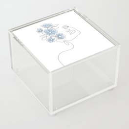 Blue Bloom Girl Acrylic Box